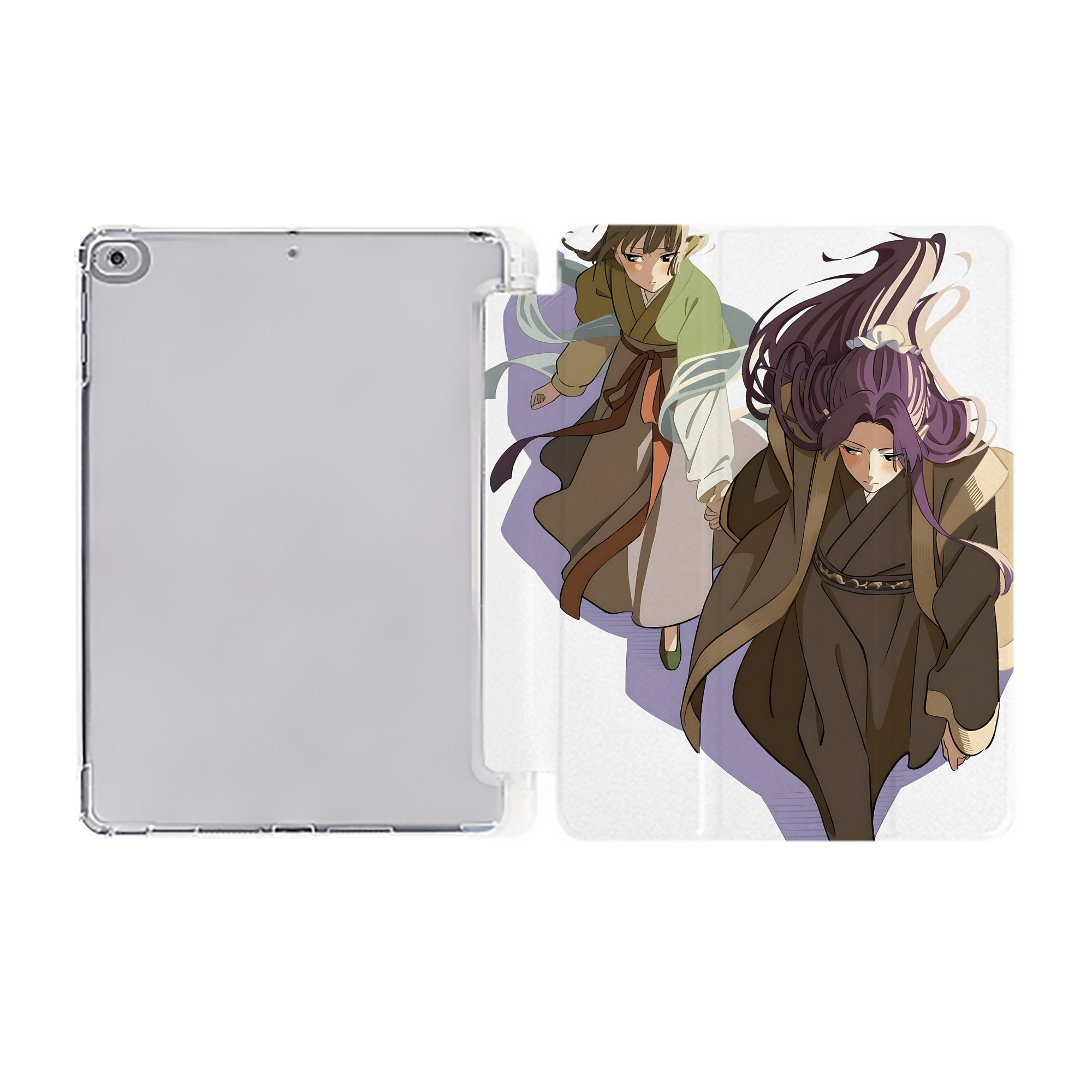 （画像用） 薬屋のひとりごと The Apothecary Diaries IPad ケース ペン収納付き 三つ折りスタンド PUレザー×シリコン 対応機種9.5/10.5/10.9インチ